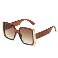 Lunettes de soleil œil-de-chat tendance avec verres polarisés UV390, grandes montures carrées pour la protection solaire et les activités de plein air