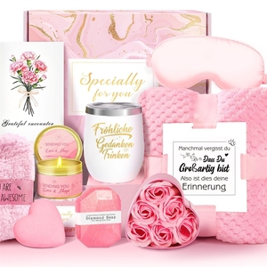 Coffret cadeau de soins personnels pour femmes, kit de spa pour anniversaire, ensemble de sel de bain, cadeaux pour femmes - Product Image 1