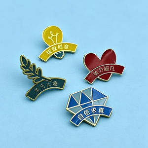 Customized Soft Enamel Olive Branch Lapel <b>Pin</b> <b>Badge</b> Heart Diamond Lamp Bulb Lapel <b>Pin</b> <b>Badge</b> Manufacture - Product Image 5