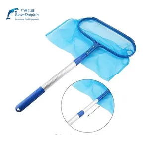 Swimming pool accessories fishing leaf cleaning net, swimming pool cleaning tool with Rod net swimming pool fishing net