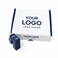 Boîte d'expédition en carton couleur personnalisée avec pelliculage brillant et marquage à chaud pour kits marketing et emballage de marques de détail
