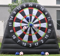 Ballon de football gonflable en gros, football collant pour jeux de fléchettes, jeux sportifs