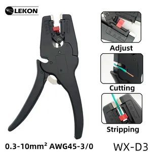 LEKON WX-D3 Abisolier zange Selbst einstellende Isolationsdraht-Abisolierzange Bereich 0,08-6mm Cutter Cla