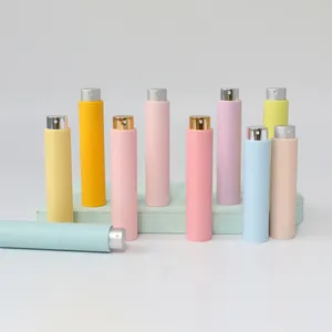 RTS colorful 10ml in stock luxury mini pocket travel spray bottle refillable twist up perfume atomizer