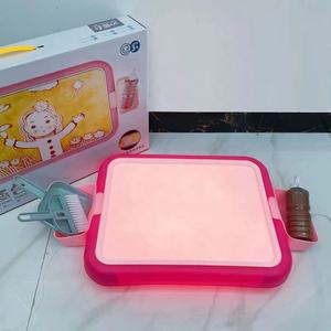 Nieuwe Aankomst Verf Je Eigen Zand Tekentafel Speelgoed Zand Educatieve Kunst Set Kinderen Verlicht Zand Schilderij Tafel Met Accessoires - Product Image 4