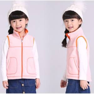 Nouveau design Gilet polaire pour enfants de haute qualité, épais, avec fermeture éclair personnalisée et poches, Gilet polaire pour enfants - Product Image 3