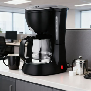 Cafetière à <span class=keywords><strong>filtre</strong></span> de 600 ml, 4 à 6 tasses, plaque chauffante automatique, <span class=keywords><strong>filtre</strong></span> amovible et <span class=keywords><strong>lavable</strong></span>, indicateur de niveau d'eau, cafetière - Product Image 5