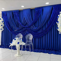 Drapé de fond de scène de mariage, Tissu de base pour décoration de mariage d'hôtel, Tissu drapé épais et résistant, Vente directe usine