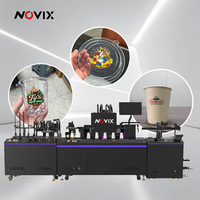 Impresora UV de Inyección de Tinta Automática de Alta Velocidad Renovix, Impresora UV de Una Sola Pasada para Botellas, Latas, Conos, Superficies Curvas, Impresora de Banda