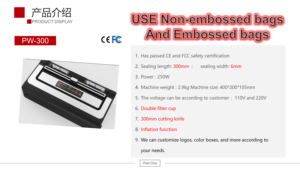 Scelleuse sous vide électrique automatique mini pour cuisine, avec design compact, fabriquée en plastique du Shaanxi, pour usage domestique, camping-car et extérieur - Product Image 2