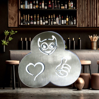 Filtre à café en métal rond en forme de sourire, promotion