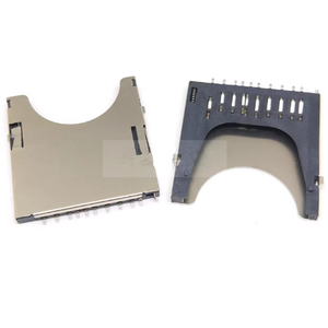 ที่ใส่การ์ด2-in-1 MMC SD ช่องเสียบการ์ด SD แบบ <span class=keywords><strong>pop</strong></span>-up ที่ใส่การ์ด SD แบบกดที่ยึดพื้นผิว11P หมุดโลหะบัดกรี - Product Image 4