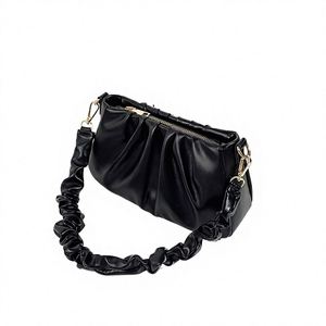 Sac à bandoulière pour femme en feutre, style décontracté, couleur unie, mini sac à chaîne avec poupée en peluche – Nouvelle collection - Product Image 2