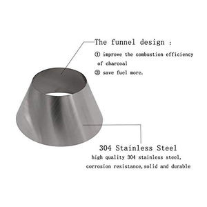 BBQ Whirlpool Cho Vortex <span class=keywords><strong>Weber</strong></span> 22 Ấm Đun Nước Phụ Kiện Nướng, Thép Không Gỉ Whirlpool Than Grill Phụ Kiện Phù Hợp Với <span class=keywords><strong>Weber</strong></span> Ấm Đun Nước - Product Image 3
