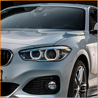 Phare de projecteur Bi-LED pour BMW Série 1 F20 F21 2015-2018, anneaux halo Angel Eye Golden Eye, phare amélioré à double lentille
