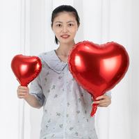 10 pièces 18 pouces Rose or rouge Rose amour coeur feuille hélium ballons saint-valentin mariage fête d'anniversaire ballons