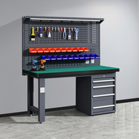 Banc de travail multifonction en acier robuste pour garage, atelier, assemblage et emballage