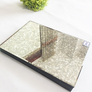 Console tavolo di legno antico oro incorniciato specchi decorazione della parete anticato - Product Image 1