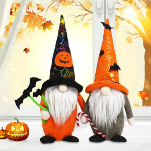 Muñeco de Halloween sin máscara con bastón de murciélago, figura de pie, estilo clásico, impresión digital para decoración de Halloween - Product Image 2