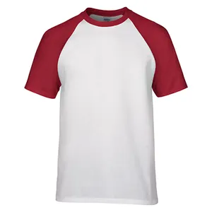 도매 Raglan 면 남자의 T-셔츠 주문 로고 인쇄 T-셔츠 간결 소매 Raglan