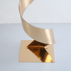 Mesa Auxiliar de Hierro Dorado en Forma de S para Eventos, Soporte para Flores, Centro de Mesa para Bodas, Ecológico, Guía para Grandes Eventos - Product Image 4