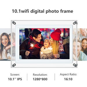 Marco de fotos digital acrílico WiFi de 10 pulgadas 1280*800 pantalla táctil IPS 16GB marco de fotos digital de almacenamiento - Product Image 4