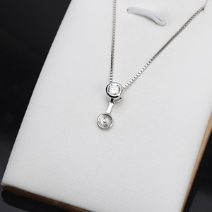 Colgante de Plata S925 con Perla de 11-12 mm, Accesorio de Joyería Personalizado para Mujer, Bandeja Vacía Semiterminada 683 para Creación - Product Image 2