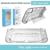 Étui en cristal OLED avec support et design séparé, en matériau PC, imprimable par UV
