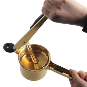 WELLWAY Stainless Steel Mashed <b>Potato</b> <b>Masher</b> Easy-To-Clean Professional-Grade Hand Vegetable <b>Potato</b> Ricer - Product Image 5