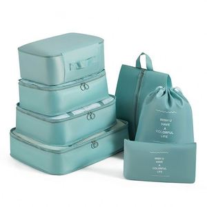 Ensemble d'organisateurs de voyage 7-en-1 en polyester, légers et portables, pour bagages et sacs de voyage - Product Image 3
