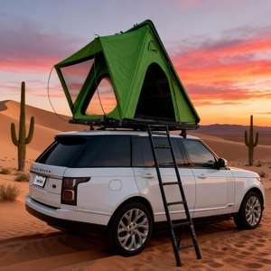 Tente de toit rigide pour 2-3 personnes, espace spacieux, moustiquaire, matelas souple, ventilation multi-fenêtres, imperméable - Product Image 6