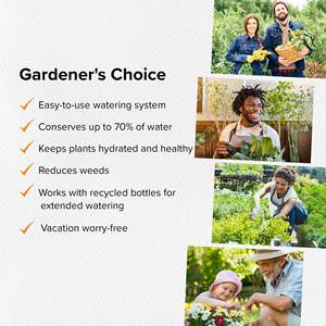 Olla classique grand pot d'irrigation à arrosage automatique en <span class=keywords><strong>terre</strong></span> <span class=keywords><strong>cuite</strong></span> pour les jardins lits surélevés utilisation au sol adaptée aux vacances - Product Image 2