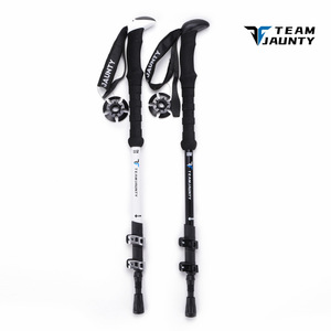 Bâtons de randonnée Team Jaunty 63-135cm en alliage d'aluminium avec verrouillage externe, style nordique - Product Image 5