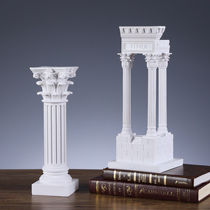 Artes Místicas, Templo Griego Antiguo, Columna Romana, Modelo de Resina, Adorno de Estilo Europeo, Escultura Decorativa Artesanal para el Hogar y la Oficina - Product Image 3