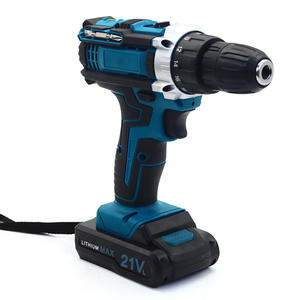 Taladro Eléctrico Azul de 21V con 50Nm de Torque, Portabrocas sin Llave, a Batería, para Perforar Madera, Metal y Concreto, Herramienta de Bricolaje - Product Image 4