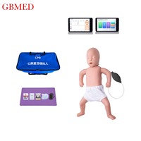 Mannequin de formation professionnelle en RCP pour nourrissons avec tablette numérique de 8 pouces, simulateur de RCP pour bébés pour la formation en écoles de médecine et hôpitaux