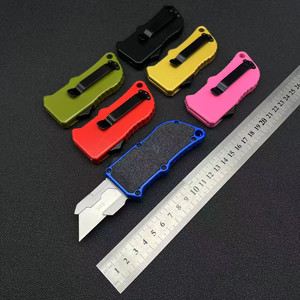 Nhà Máy Bán Hàng Trực Tiếp Ngoài Trời Straight-Ra Dao Hợp Kim Nhôm Xử Lý Cắt Giấy Tiện Ích Pocket Dao Cho Cắm Trại - Product Image 2