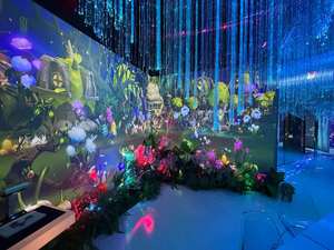 Trẻ em nhập vai tương tác trò chơi máy chiếu tương tác tường 3D ba chiều hệ thống chiếu - Product Image 4