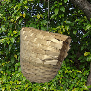 Tessitura di bambù nidi di uccelli che tessono nidi di uccelli da giardinaggio pappagalli nidi di piccione che tessono gabbie per uccelli decorazioni in stile giardinaggio per animali domestici - Product Image 5