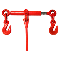 Harnais de levage à levier de serrage à cliquet réglable en acier allié 1/4 5/16 avec crochet et œillet à dégagement rapide, personnalisable, pour câble de sécurité