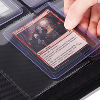 Carpeta de tarjetas con cargador superior de 12 bolsillos Álbum Proveedor verificado Carpeta de cremallera de cuero PU Premium personalizada Carpetas de cargador superior