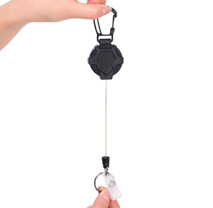 Cordon en plastique pour l'escalade en extérieur, boucle de traction facile, haute élasticité, porte-clés rétractable étanche pour voiture - Product Image 1