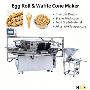 Machine à gaufres à <span class=keywords><strong>la</strong></span> <span class=keywords><strong>vanille</strong></span> anti-poussière, automatique, nouvelle, facile à utiliser, taille moyenne, pour <span class=keywords><strong>la</strong></span> préparation de snacks, en acier inoxydable 304 - Product Image 1