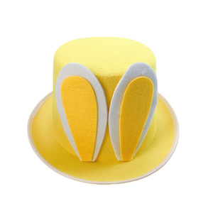 Chapéu de Festa Orelhas de Coelho SOLPOP, Acessório de Cosplay para Mulheres e Homens, Chapéu Fedora Jazz de Coelho para Páscoa e Halloween - Product Image 6
