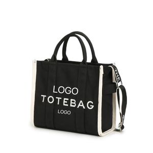 Nuevo bolso de mano minimalista con letras de lona para mujer, elegante y versátil, bolso de mano de lujo para mujer para uso diario - Product Image 3