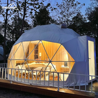 Dôme géodésique en polycarbonate de haute qualité, résistant à l'hiver, pour glamping, 6m, 8m, 20m, tente agricole, gazebo transparent