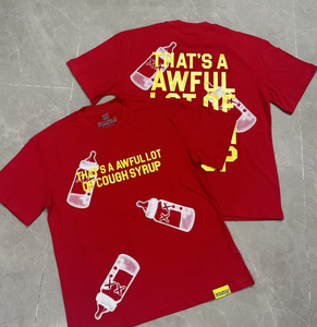 26 T-shirts pour hommes à imprimé graphique personnalisé 'That's a Terrible Lot of Cough Syrup', de haute qualité, décontractés, en tissu épais, vente en gros, meilleures ventes - Product Image 3