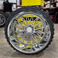 Jantes polies en alliage d'aluminium forgé T6-6061 Super Single 8X165.1 8X170 8X180 22 24 26 28 30 pouces pour Ford et Ram