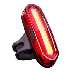 Night cycling bicycle COB back rear USB rechargeable waterproof tail light with signal for dirt bike