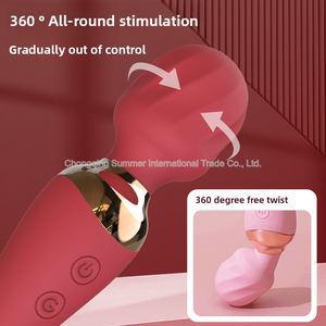 Seksartikelen voor vrouwen, wandmassager, magic wand, dual head dildo, G-spot stimulator, goedkope prijs, seksspeeltjes met verwarmingsfunctie. - Product Image 5